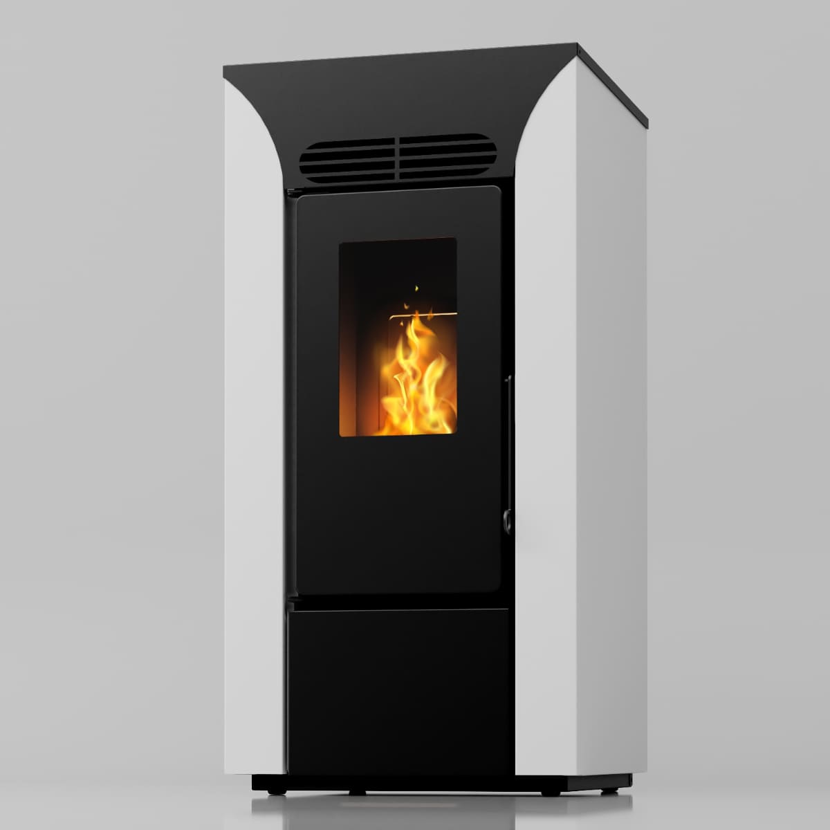 Anja 8,9 kW – Classe A+ | Stufa a Pellet Compatta e Canalizzabile | Colore Bianco — foto 4