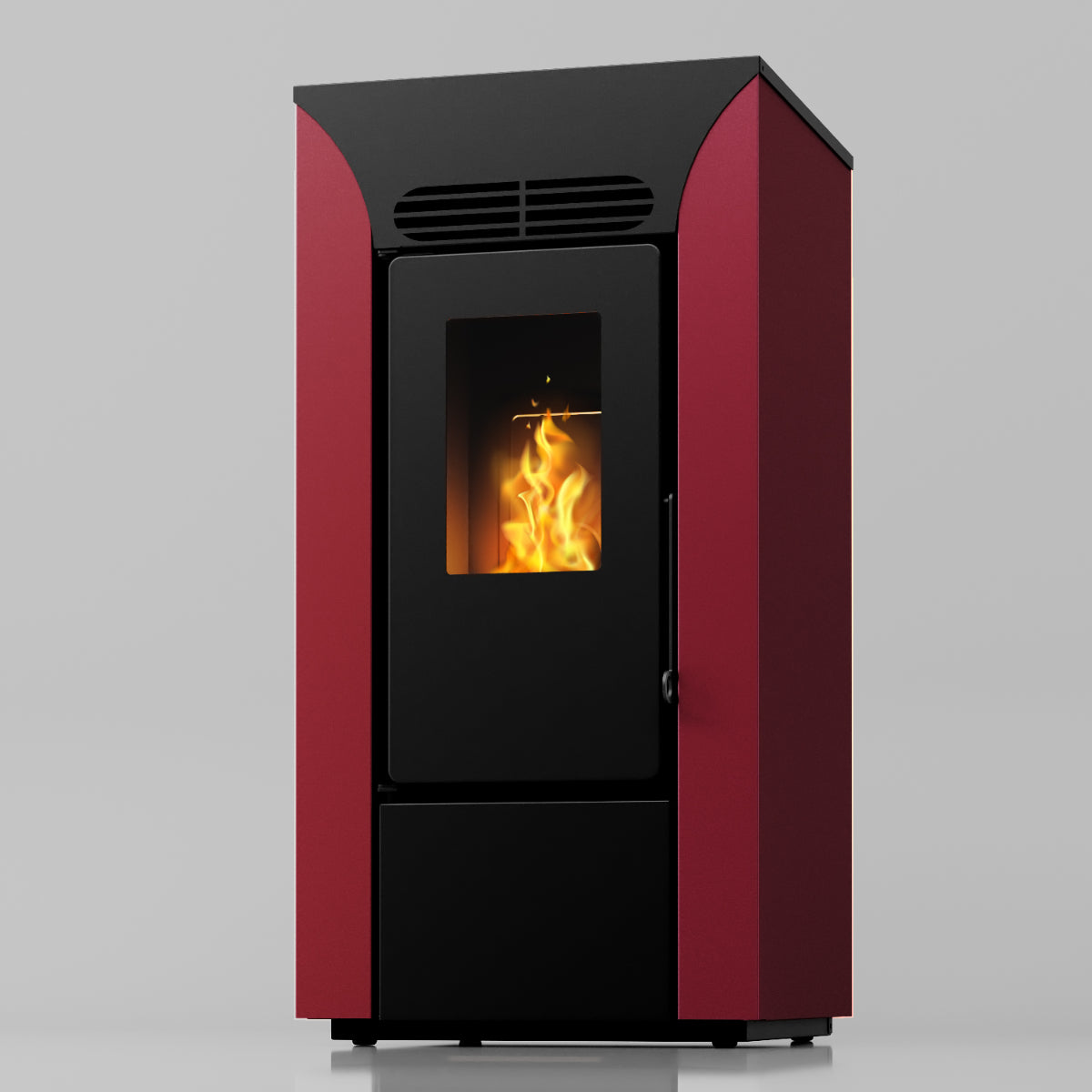 Anja 8,9 kW – Classe A+ | Stufa a Pellet Compatta e Canalizzabile | Colore Bordeaux — foto 4