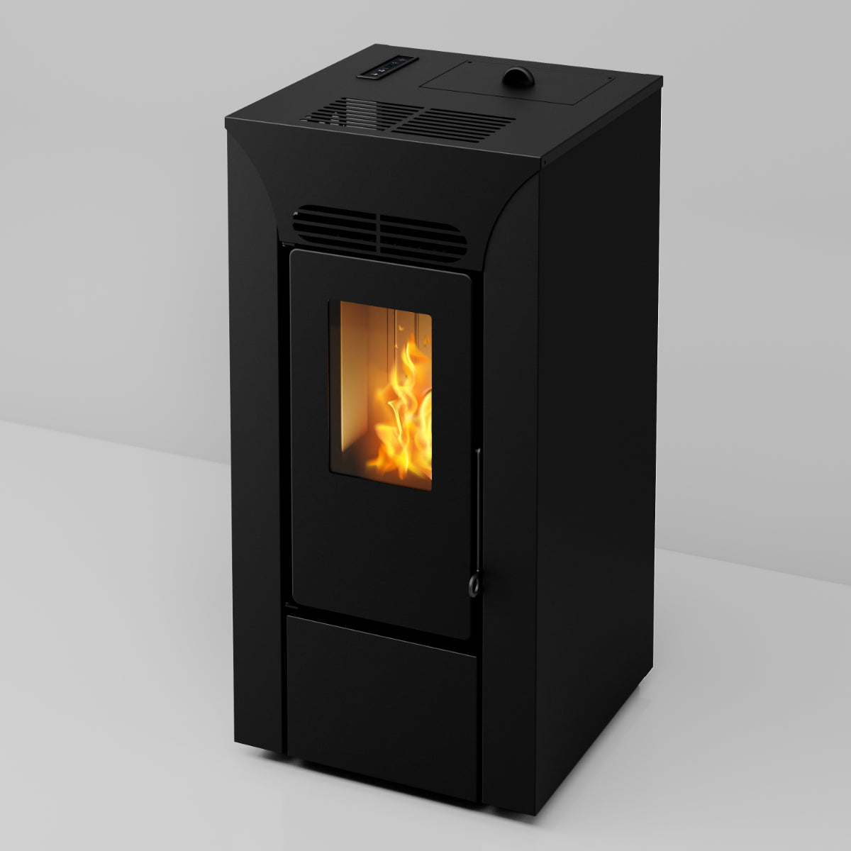 Anja 8,9 kW – Classe A+ | Stufa a Pellet Compatta e Canalizzabile | Colore Nero