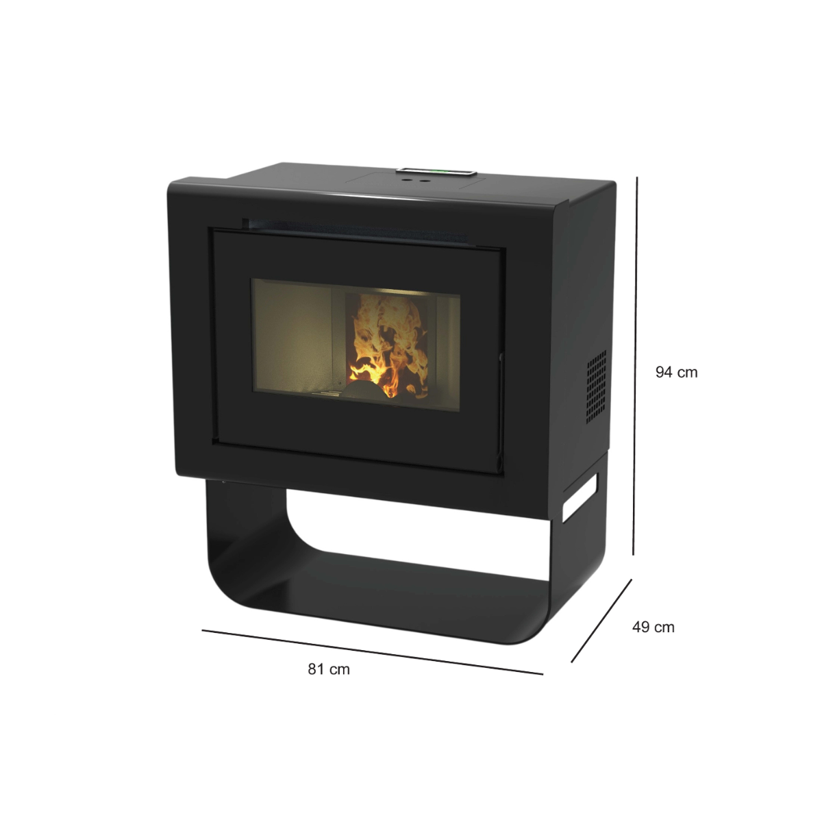 Vika 11 kW – 5 Stelle | Stufa a Pellet | Colore Bianco — foto 4